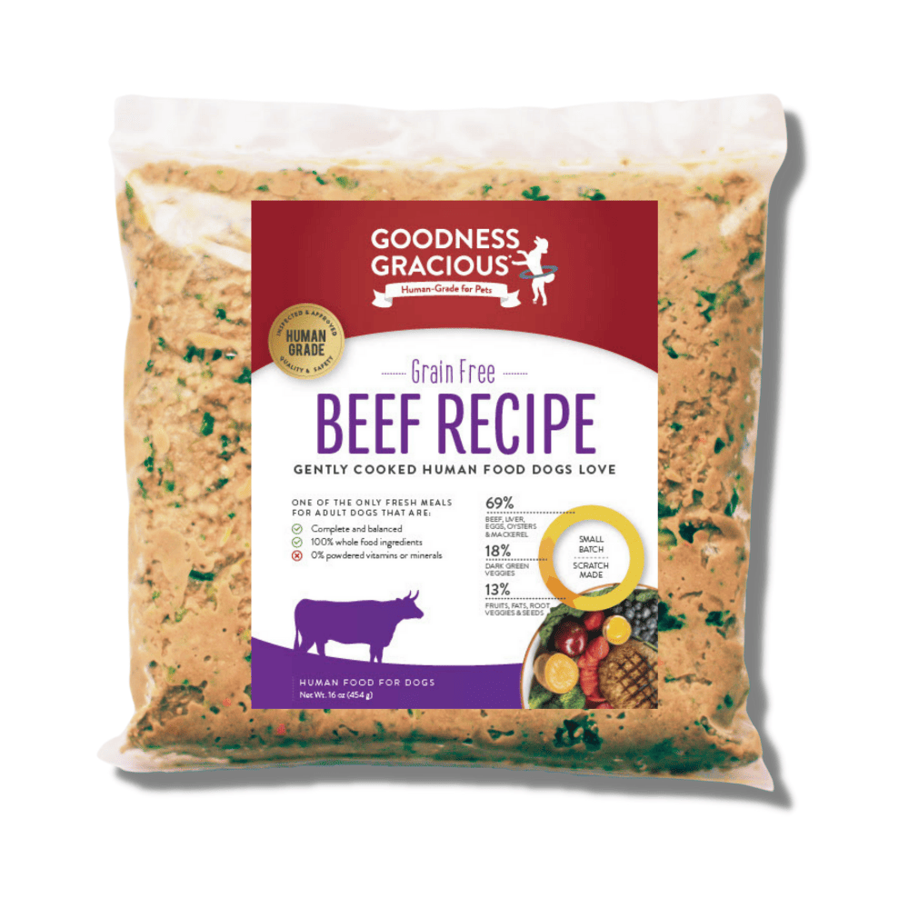 Beef Gently Cooked Meals for Dogs Human Grade Goodness Gracious