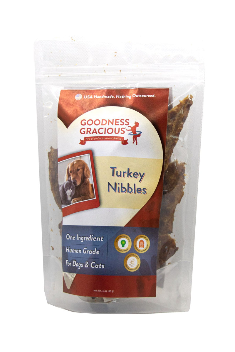 Turkey Nibbles Human Grade Treats for Dogs and Cats Goodness