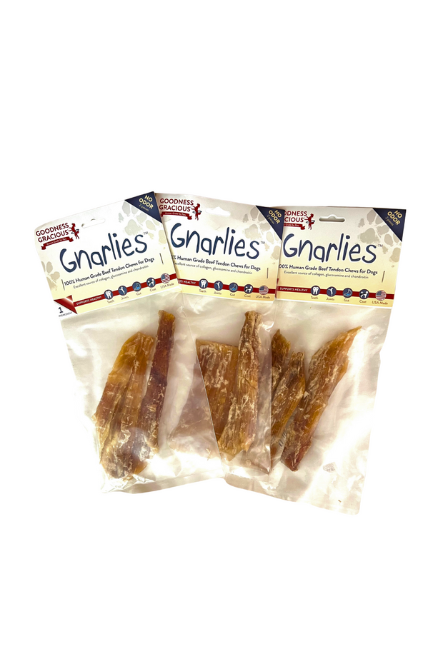 Ends and Pieces SMALL Gnarlies Beef Dog Chews