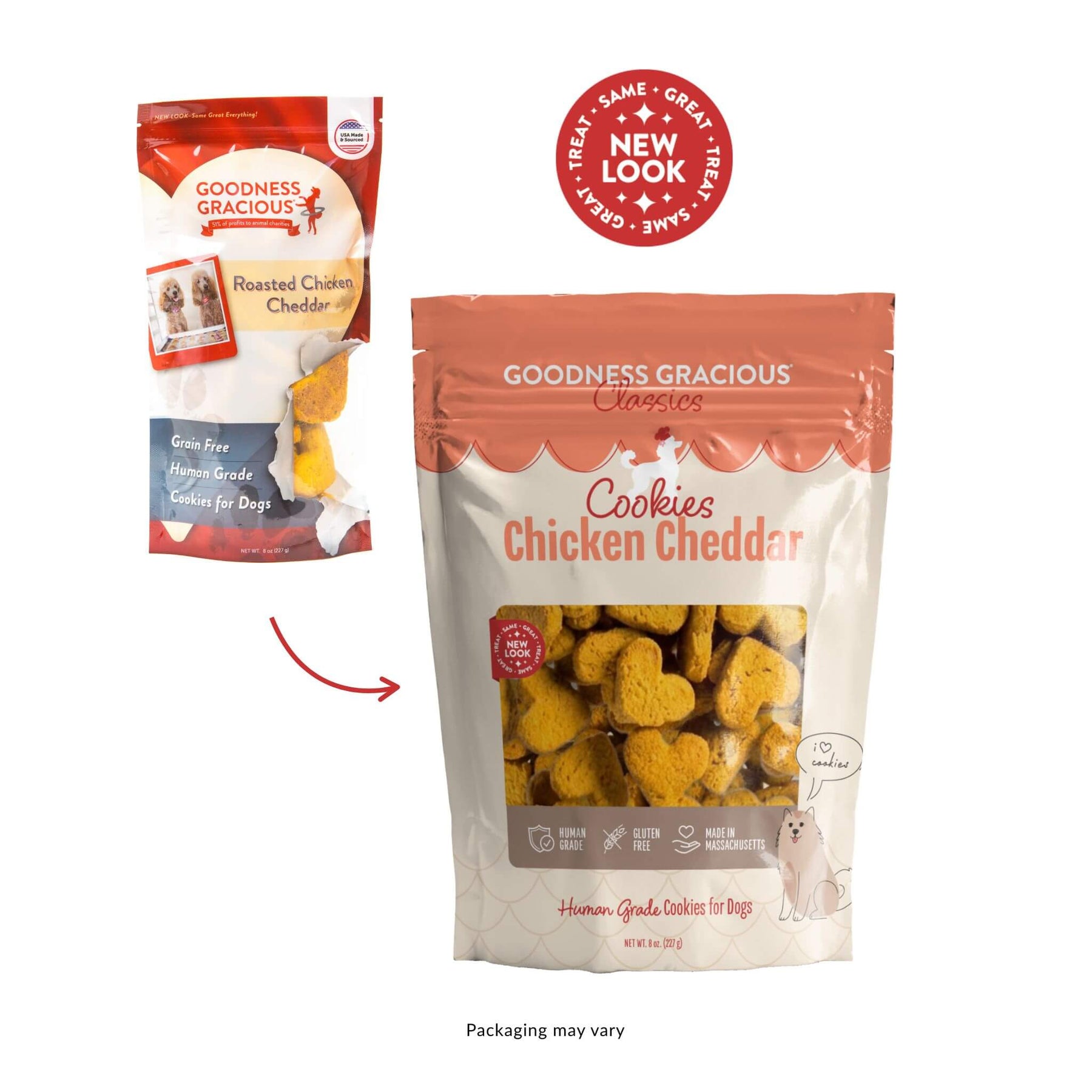 Chicken Cheddar Human Grade Treats For Dogs- Goodness Gracious