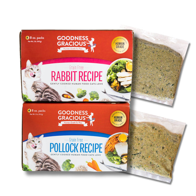 Goodness gracious human grade gently cooked meals for cats