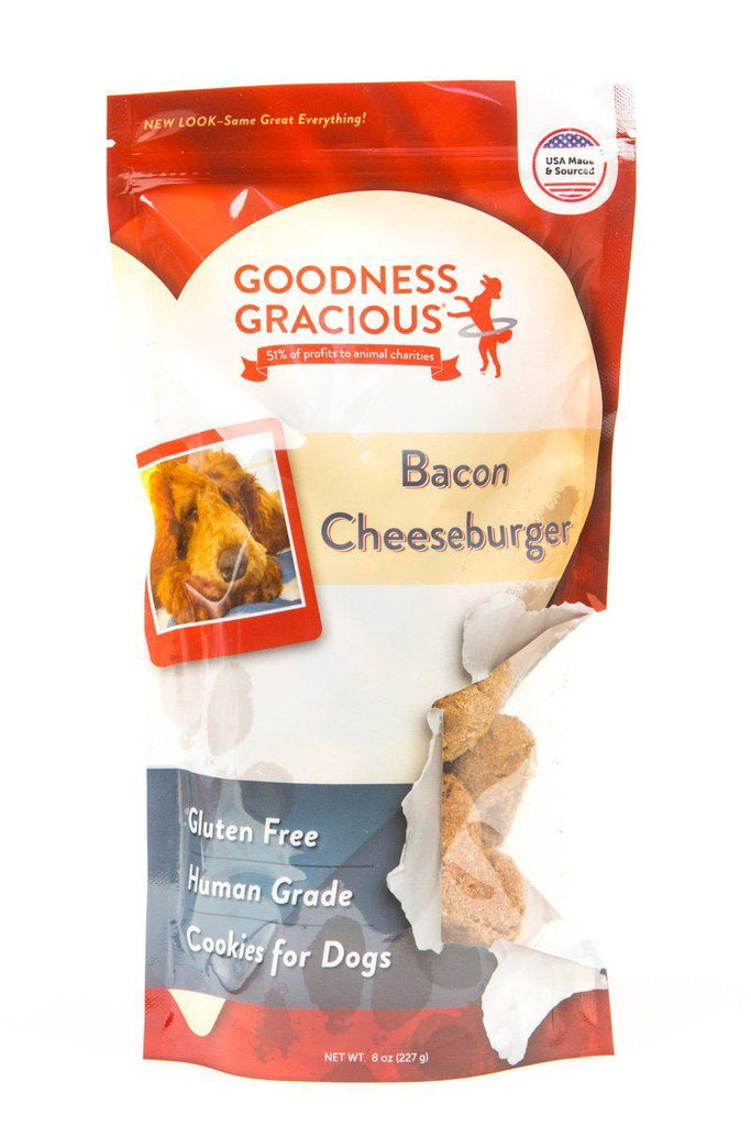 Bacon Cheeseburger Human Grade Treats for Dogs Goodness Gracious