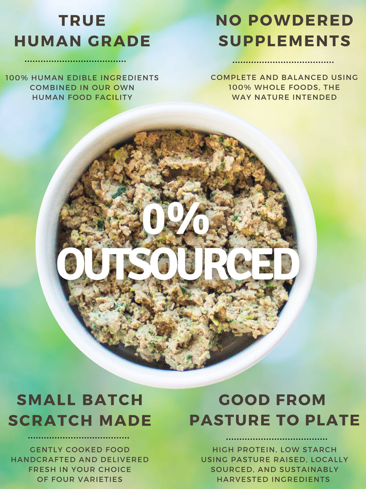 Cooked dog food delivered Clearance