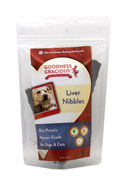 Human Grade Liver Nibble Treats for Dogs and Cats