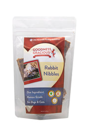 Human Grade Rabbit Nibble Treats for Dogs and Cats