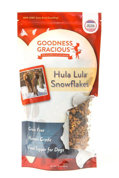 Goodness Gracious Human Grade Hula Lula Snowflakes- Food Topper for Dogs