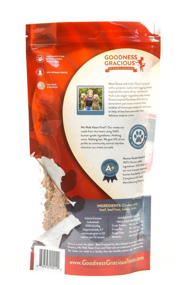 Goodness Gracious Human Grade Hula Lula Snowflakes- Food Topper for Dogs