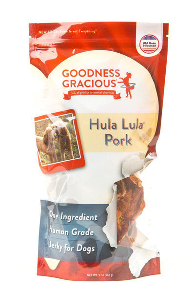 Goodness Gracious Human Grade, Single Ingredient Hula Lula Pork Jerky For Dogs