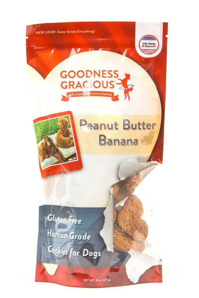 Goodness Gracious Human Grade Peanut Butter Banana Dog Cookies